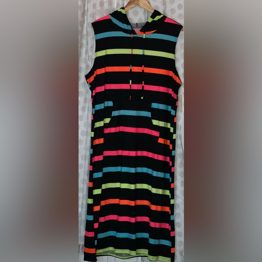Bobbi Brooks Sleeveless Dress with Hood and Pockets